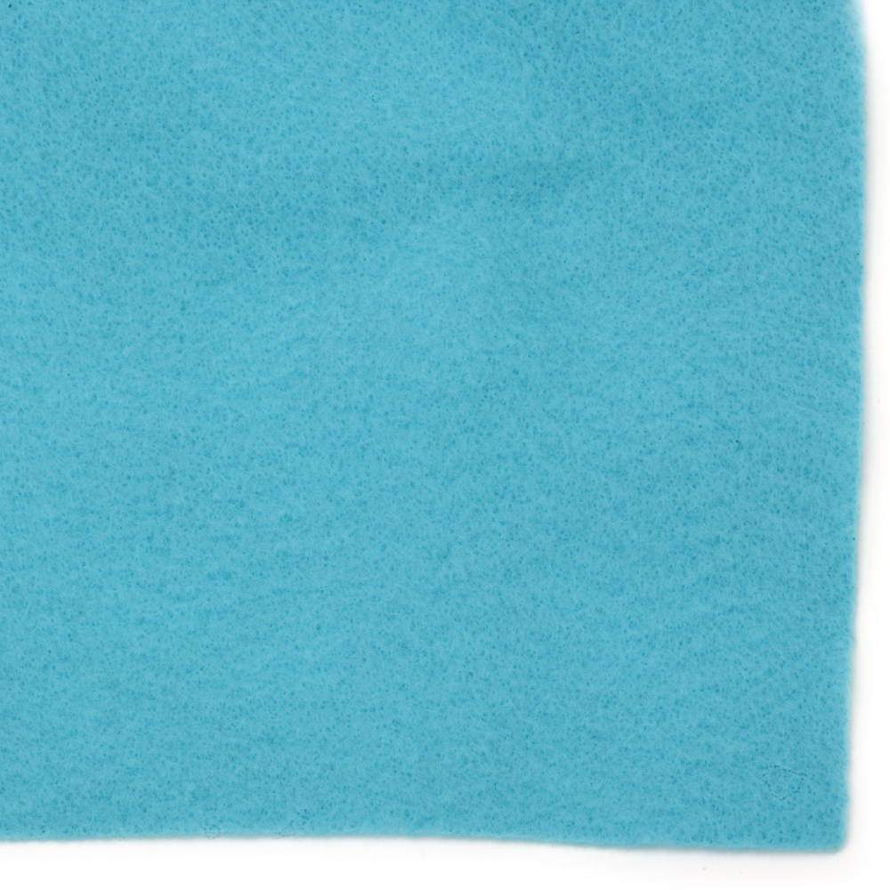 Soft Felt Fabric Sheet DIY Craftwork Decoration 1 mm A4 20x30 cm color blue light -1 piece