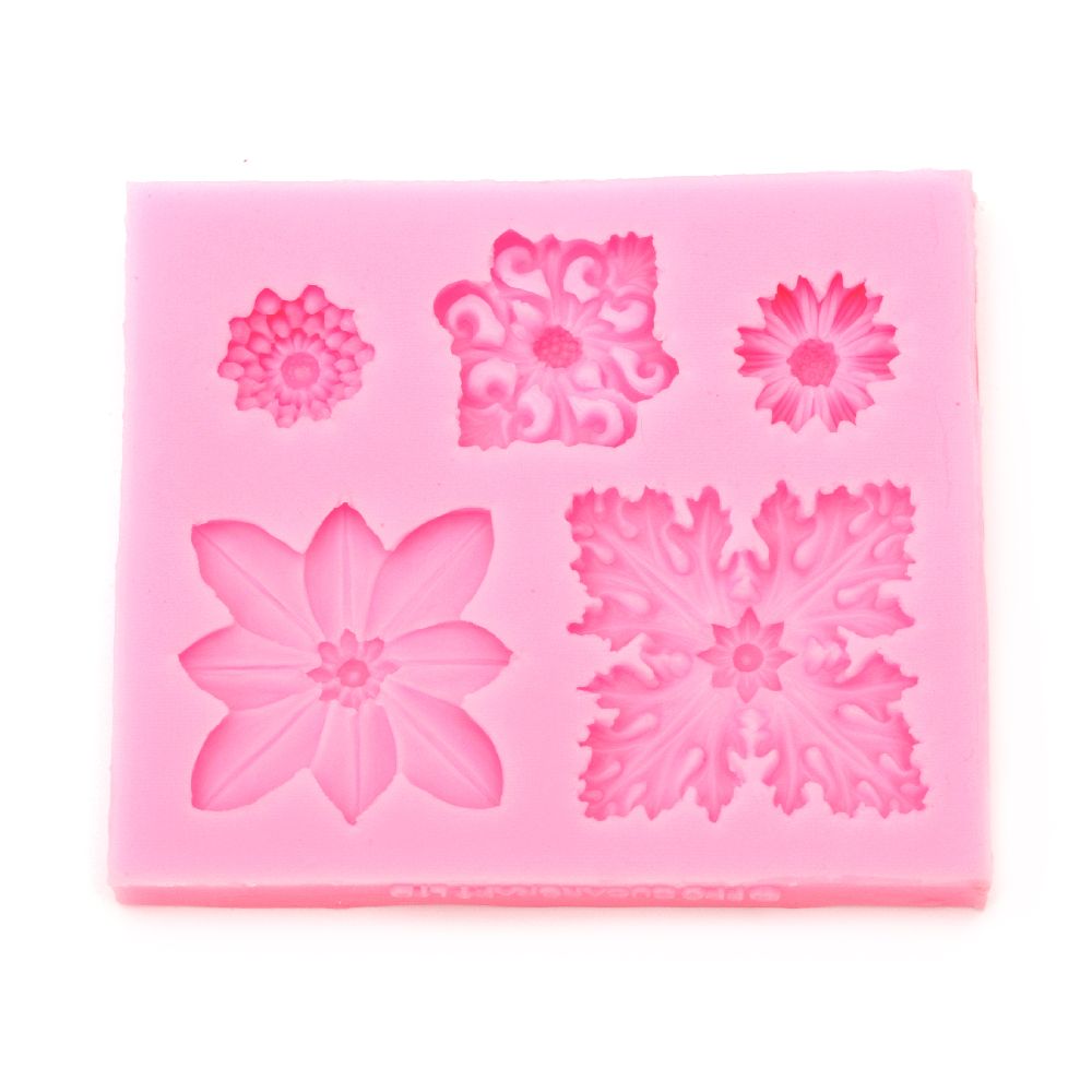 Silicone Mold Flowers, 77x90x13