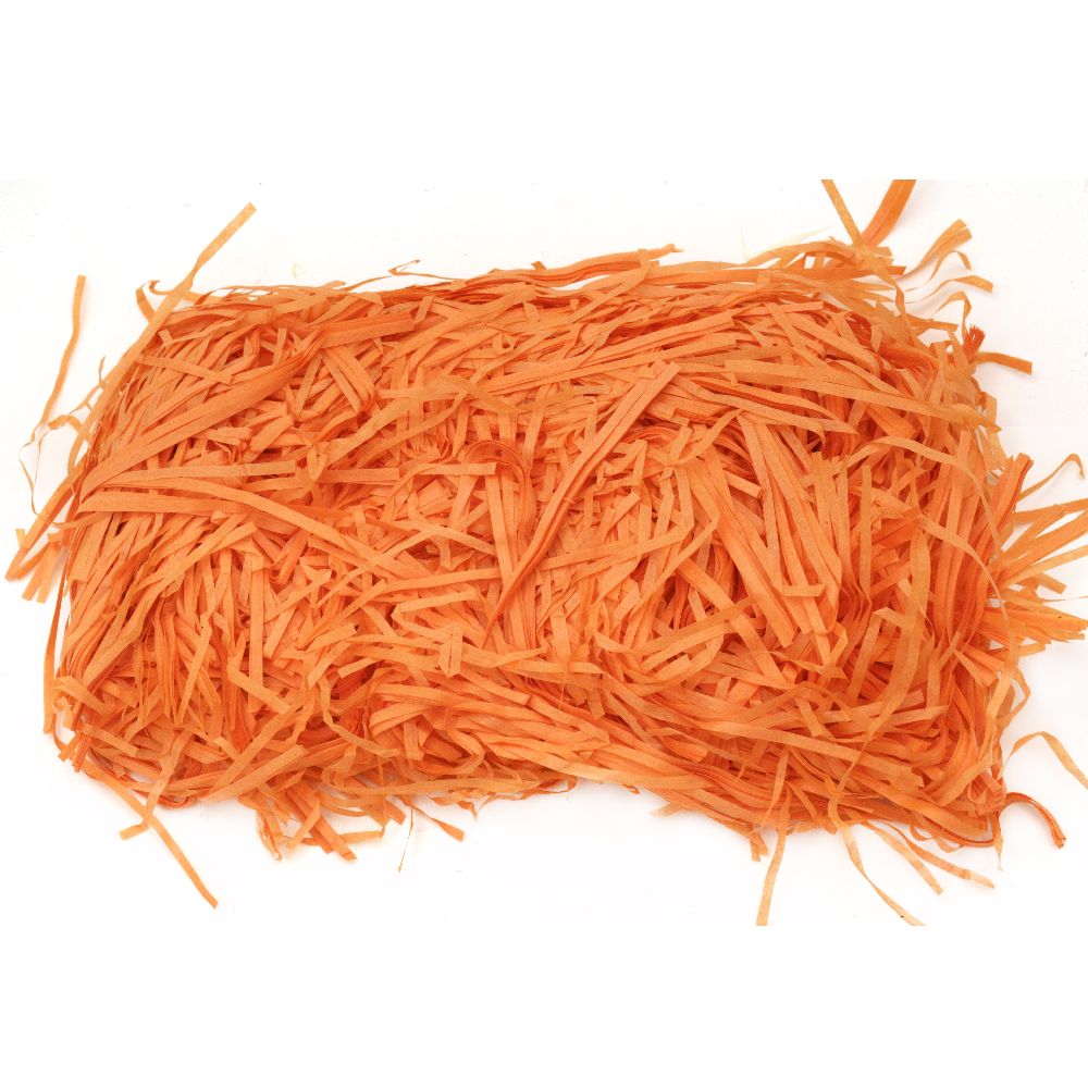 Paper Grass in Orange Color - 50 Grams