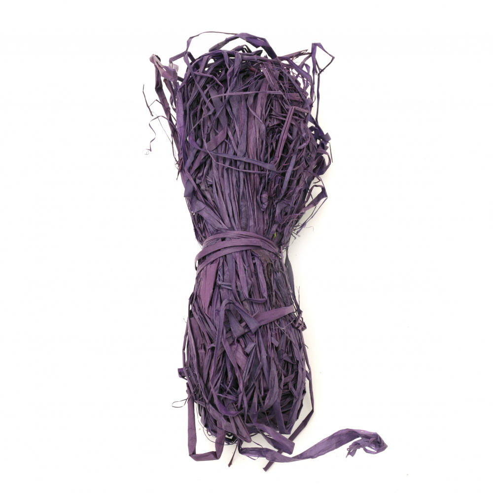 Raffia Paper Strip, DIY Decorations, Craft, Scrapbooking, Wrapping purple color -30 grams