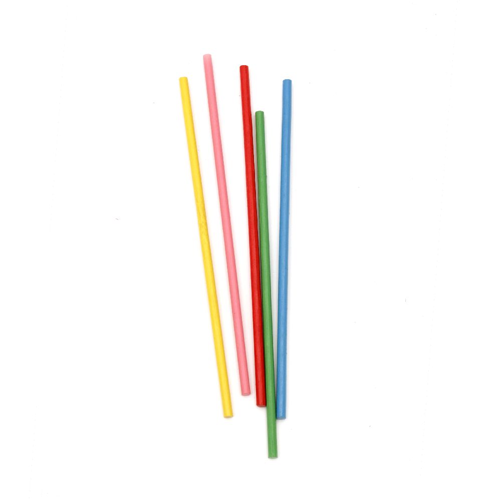 Bamboo sticks 150x4 mm colored -40 pieces