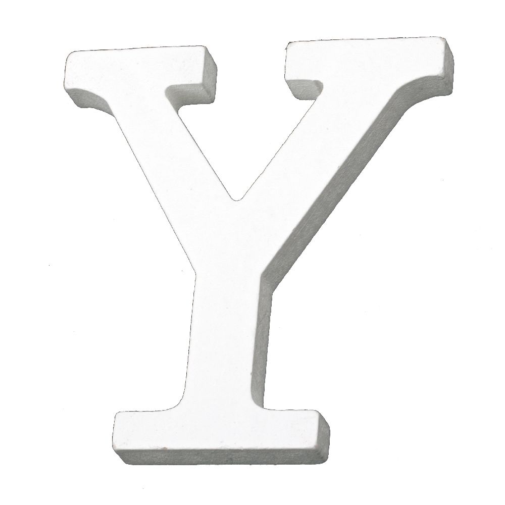 Letter tree "Y" 110x85x12 mm -white Decoupage Scrapbooking Gifts Decoration