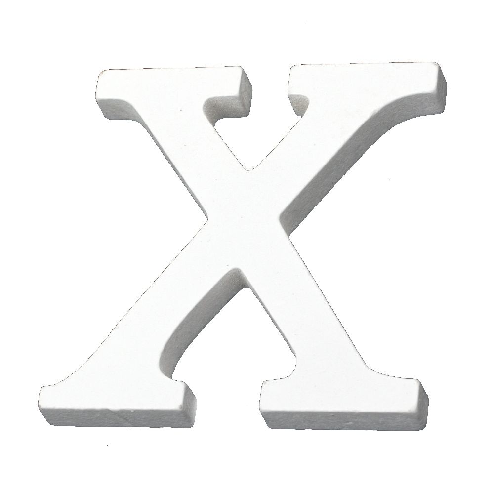 Letter tree "X" 110x90x12 mm - white,Decoupage Scrapbooking Gifts Decoration
