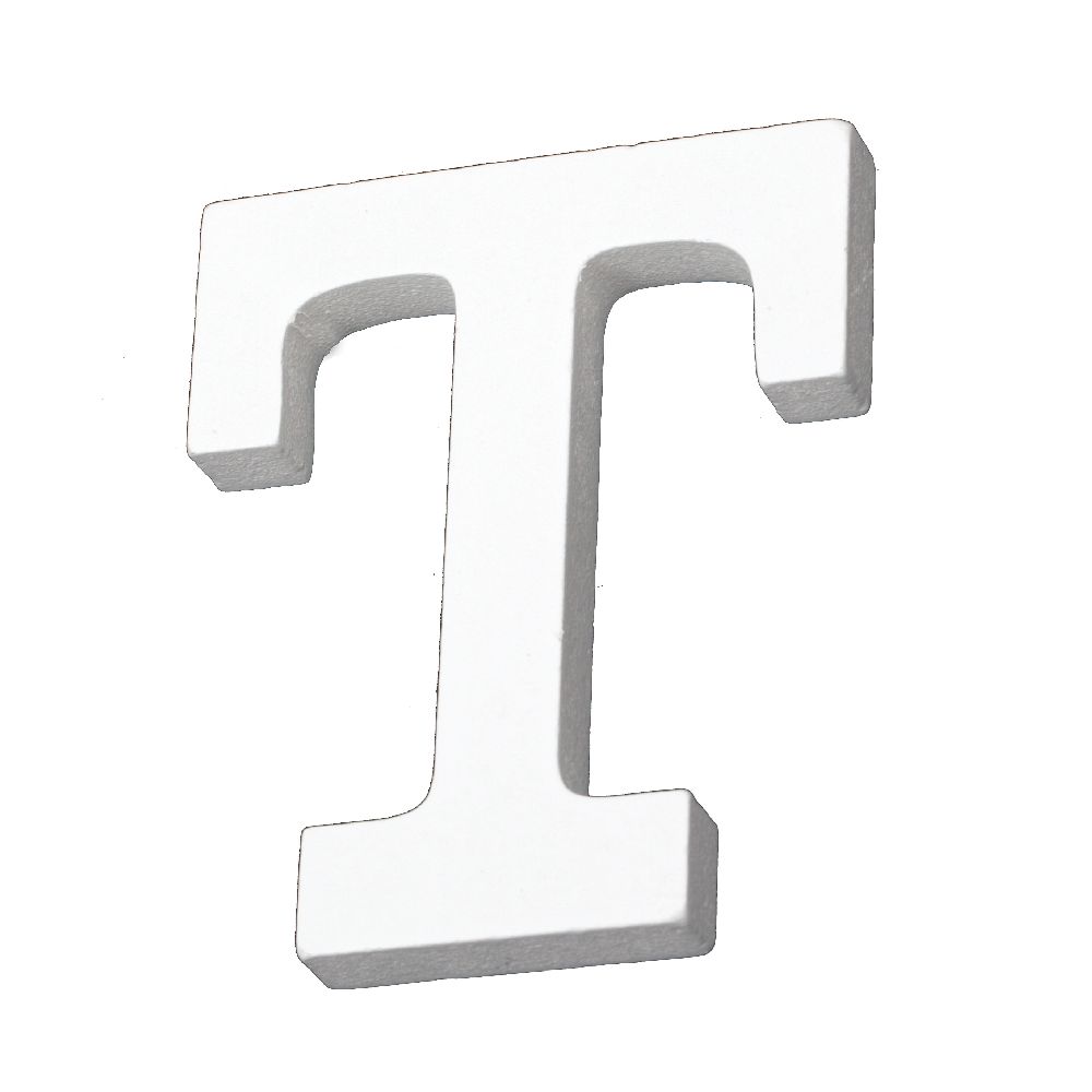 Wood letter "T" 110x70x12 mm - white,Decoupage Scrapbooking Gifts Decoration