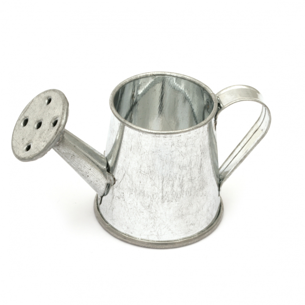 Watering can metal for decoration 80x40x40 mm