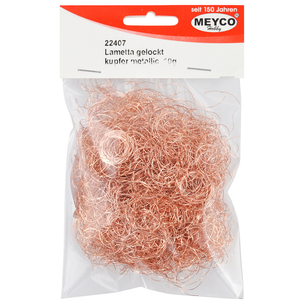 Angel Hair Fine Copper Wire 10 g, Meyco, Copper Color