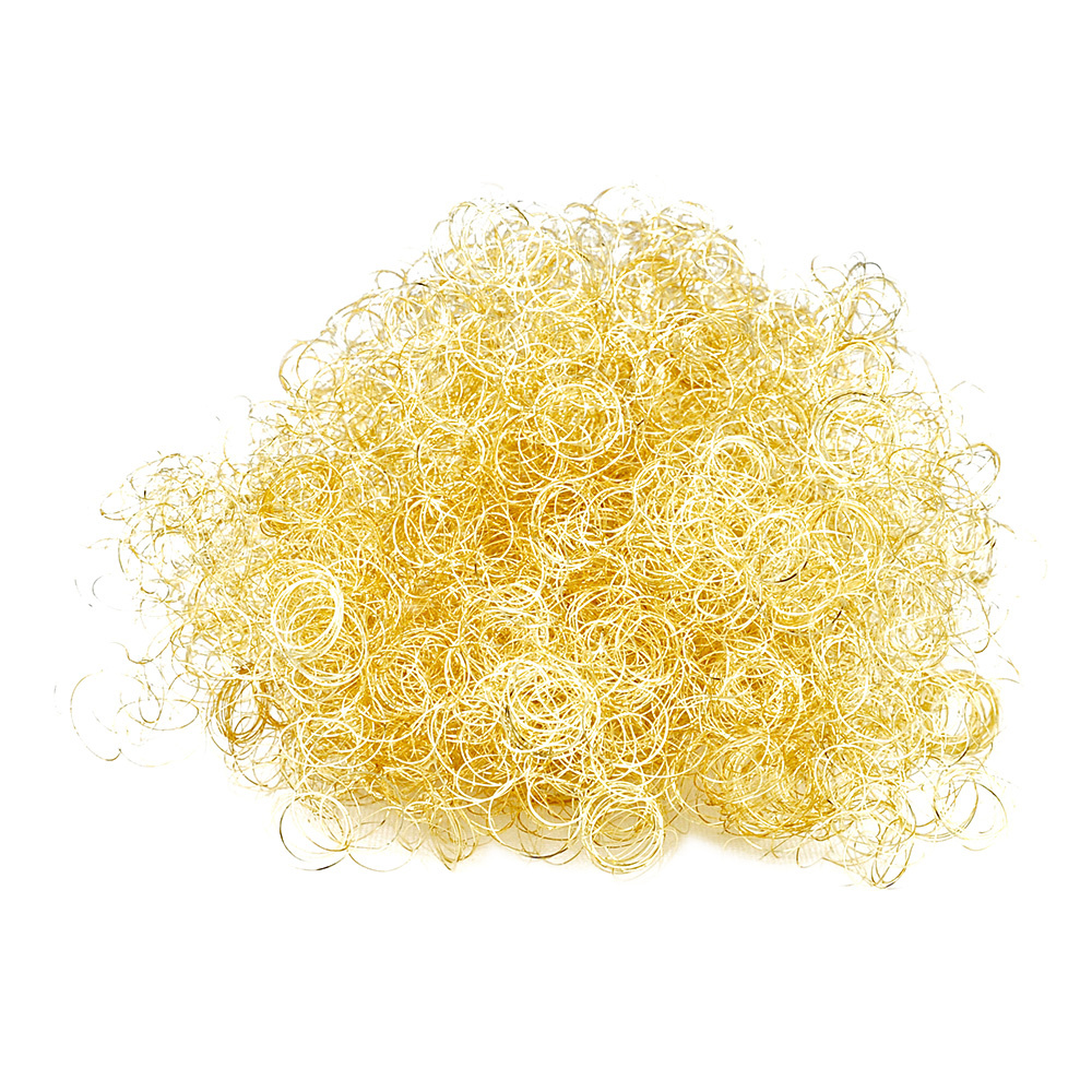 Влакна за декорация от фина тел Ангелска коса Meyco злато -10 гр 