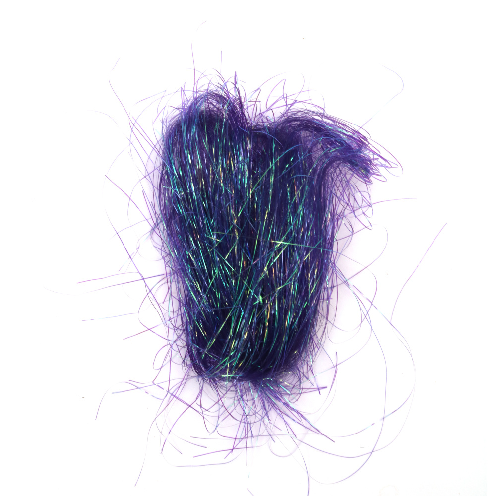 Twisted Angel Hair, Purple Rainbow ~ 10 grams