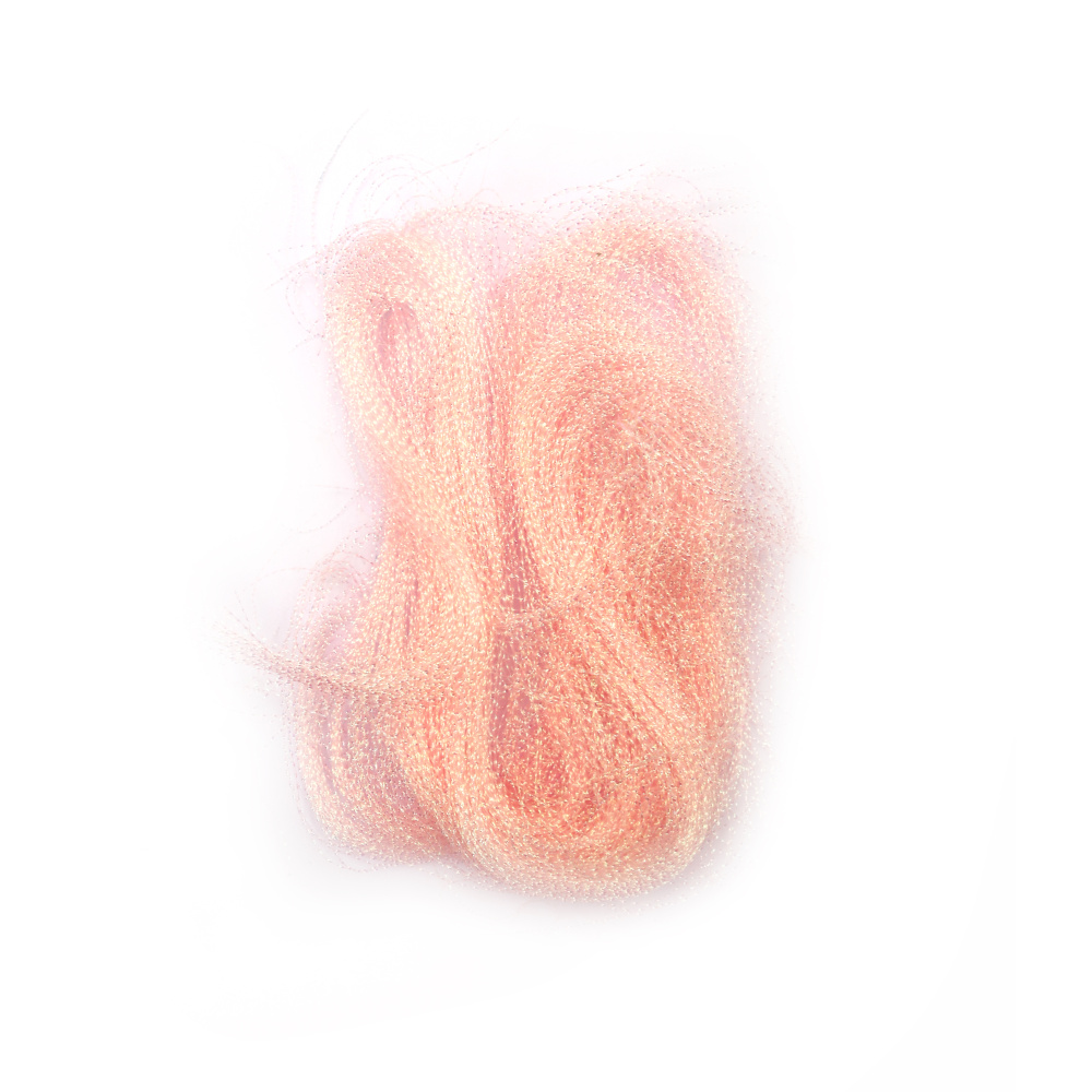 Twisted Angel Hair, Pink Pale Rainbow ~ 10 grams