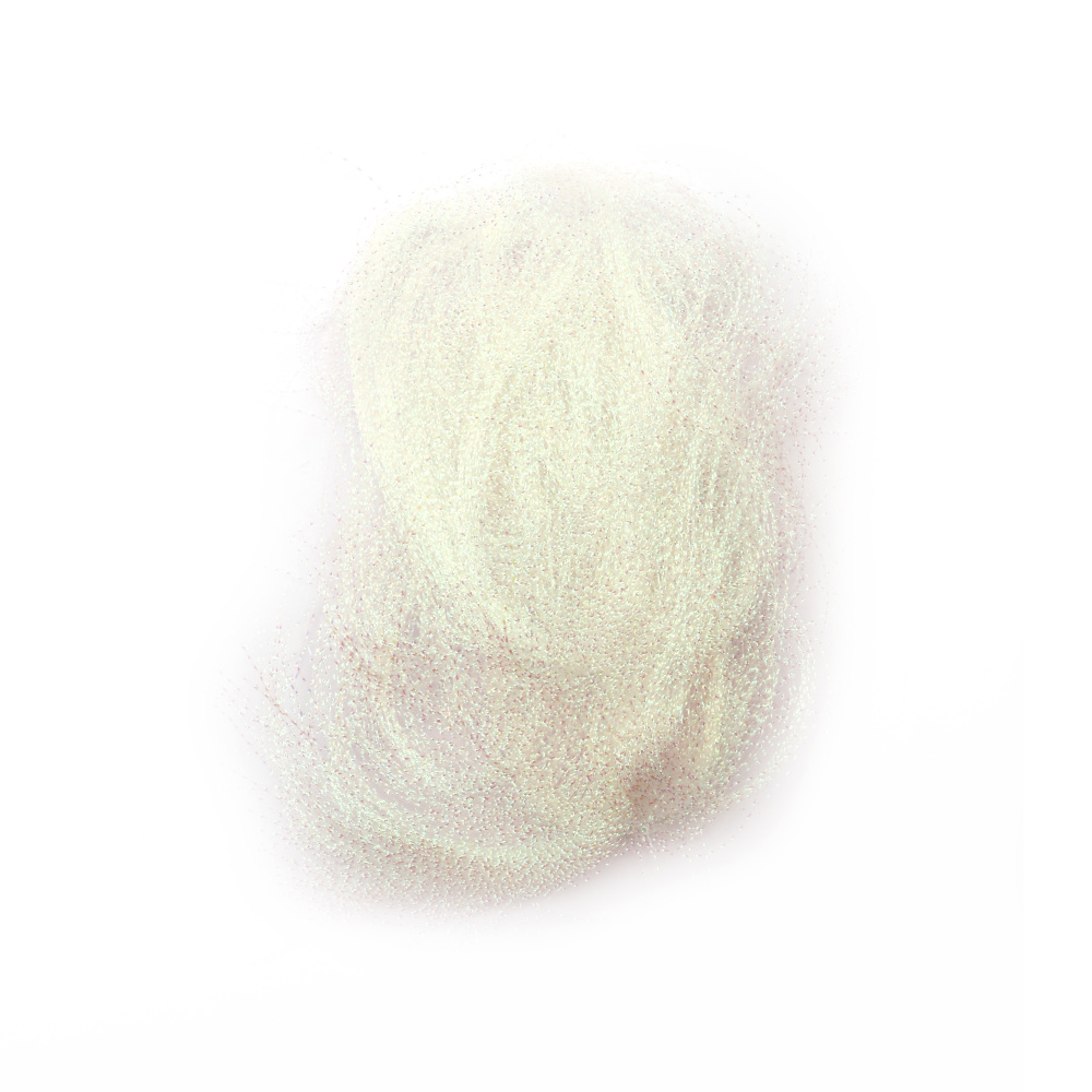 Twisted Angel Hair, White Rainbow ~ 10 grams