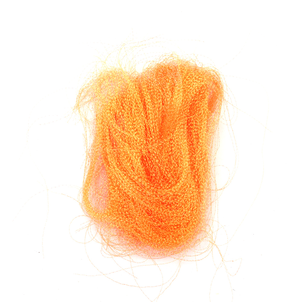 Twisted Angel Hair, Orange Rainbow ~ 10 grams
