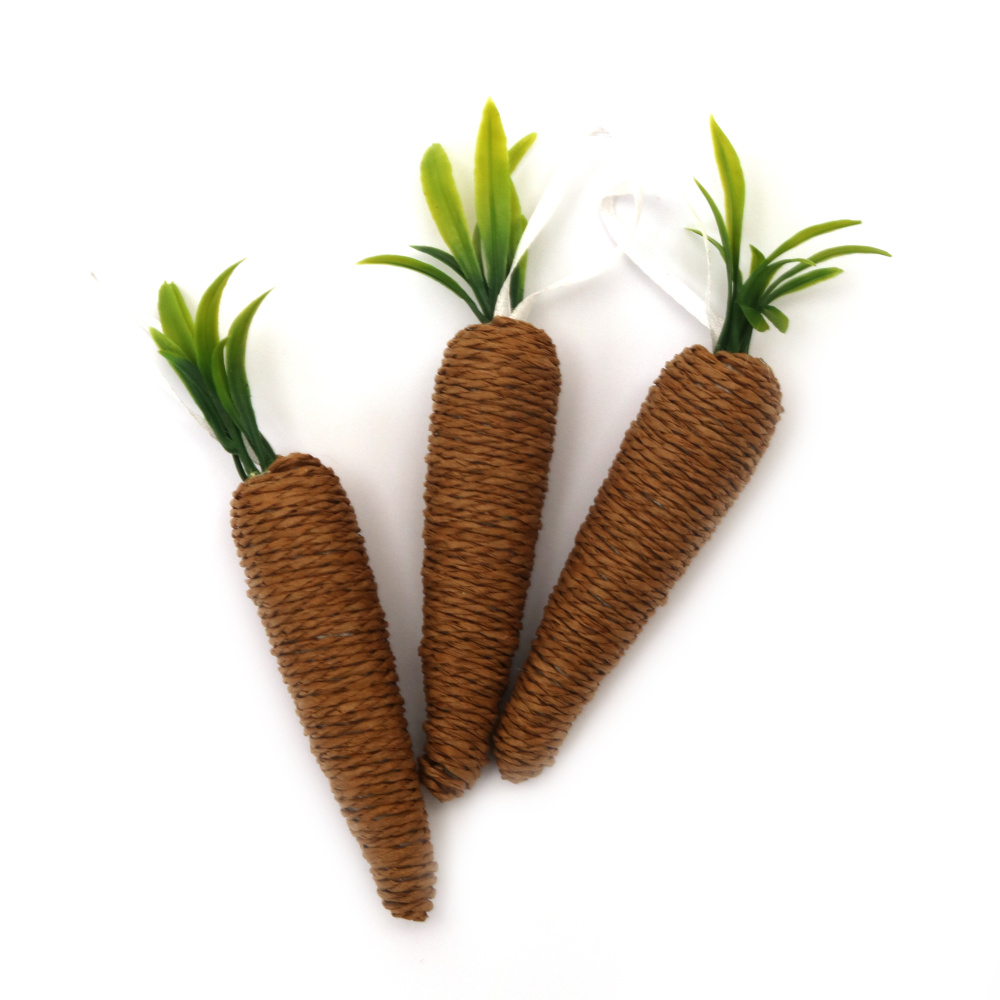 Set of carrots for decoration 140x25 mm - 3 pieces