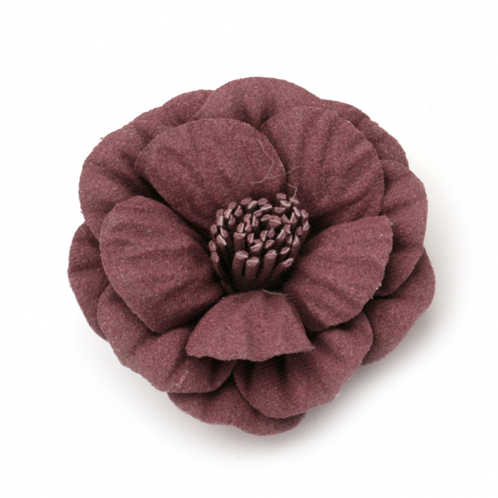 Velour Paper Flower, 50x22 mm, Cyclamen Pastel Color