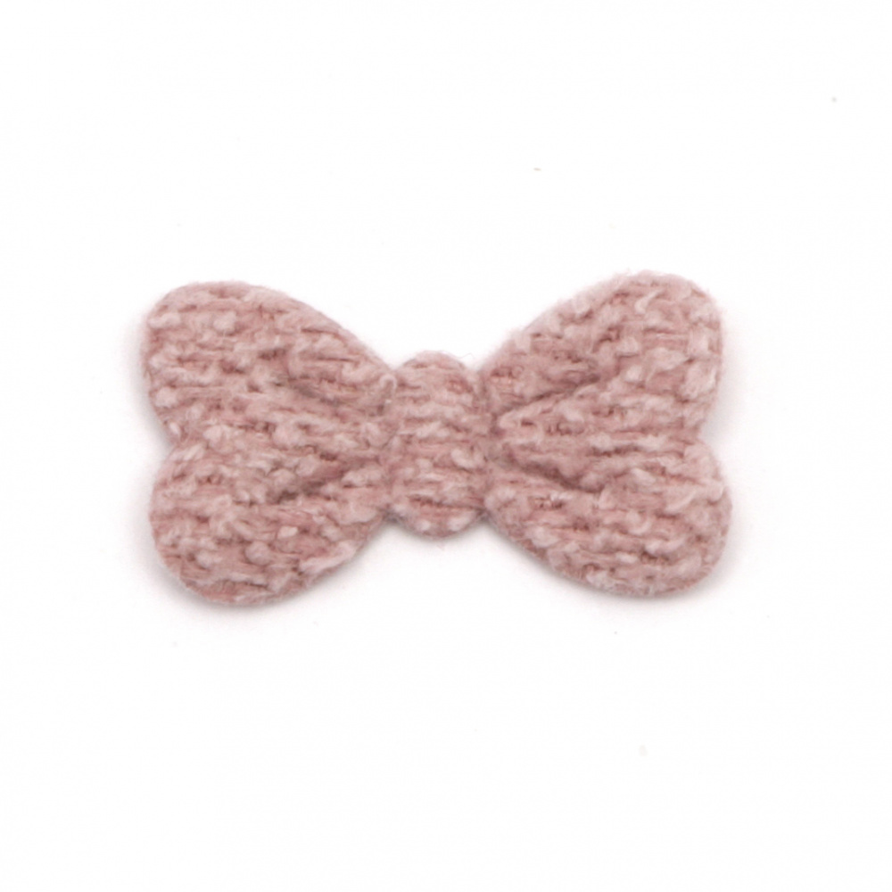 Element textil pentru panglica de decor 20 mm culoare roz -10 bucăți