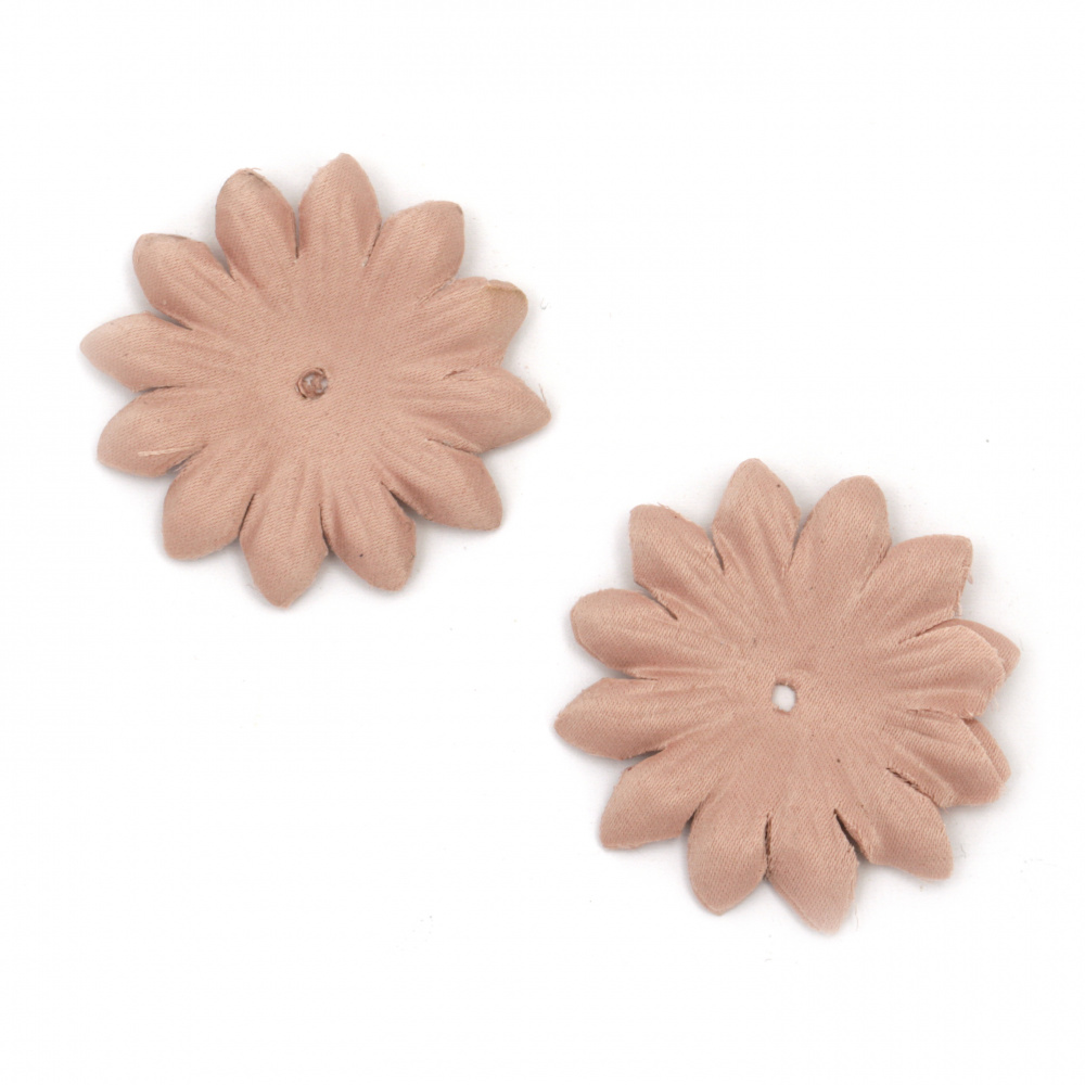 Λουλούδι απο ύφασμα για διακόσμηση 40 mm χρώμα σκούρο ροζ -20 τεμάχια
