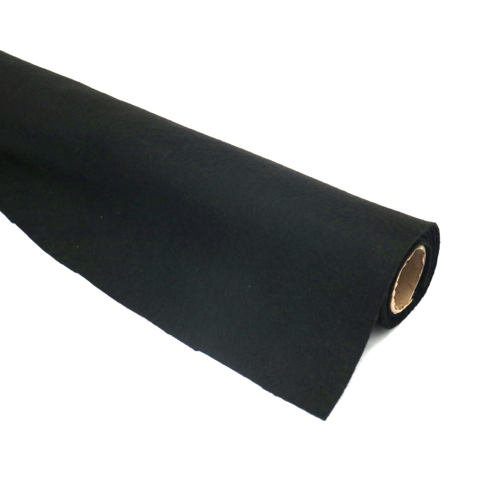 Pâslă moale kraft 1,5 mm 45 cm 180-200 g/m2 negru -1 m