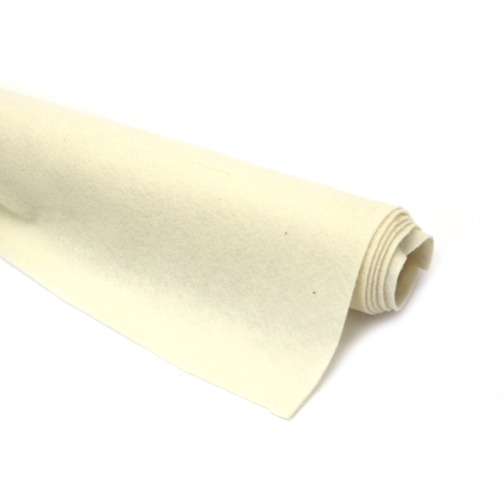 Soft Kraft Felt, 1.5 mm, 45 cm, 180-200 gsm, Champagne - 1 Meter