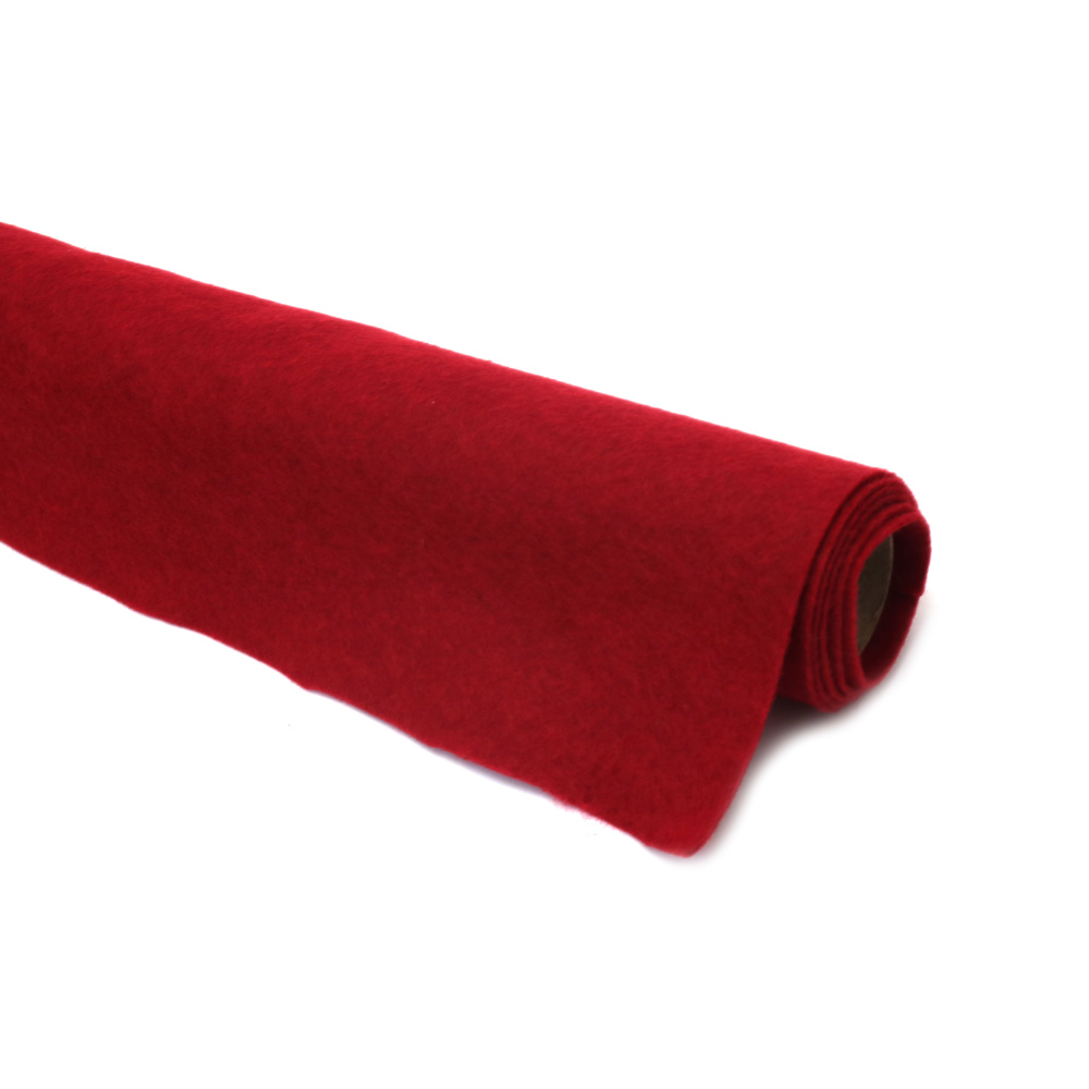 Soft Kraft Felt, 1.5 mm, 45 cm, 180-200 gsm, Dark Red - 1 Meter