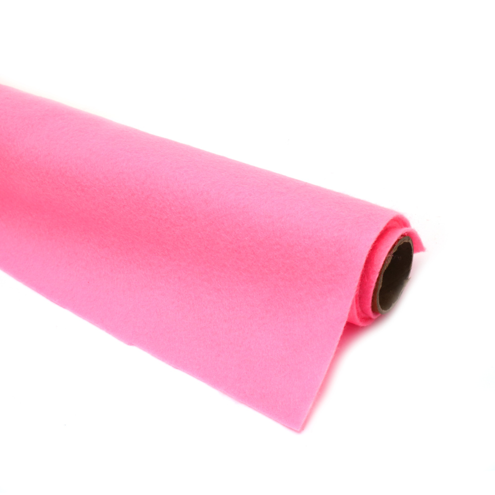 Soft Kraft Felt, 1.5 mm, 45 cm, 180-200 gsm, Pink - 1 Meter