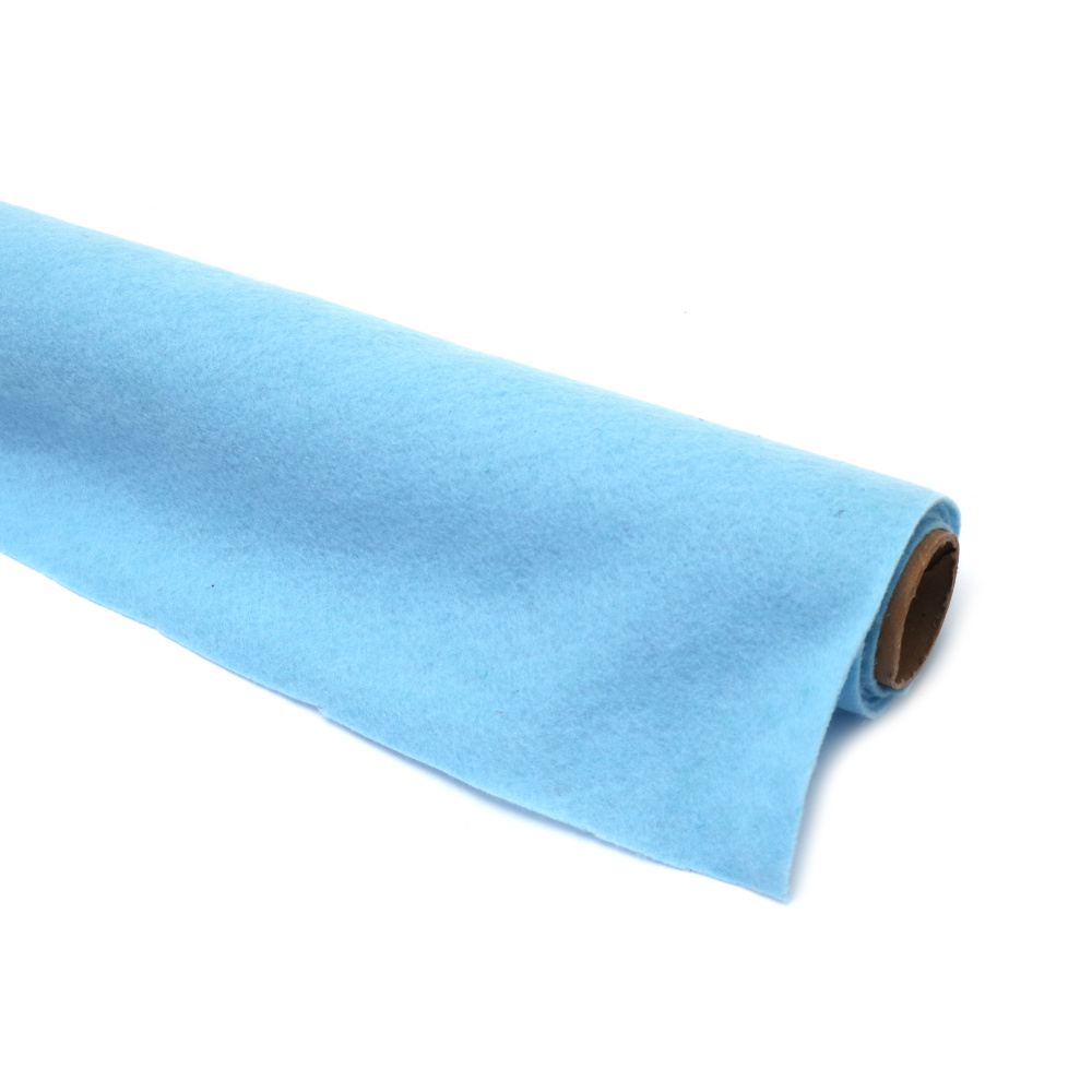 Soft Kraft Felt, 1.5 mm, 45 cm, 180-200 gsm, Light Blue - 1 Meter