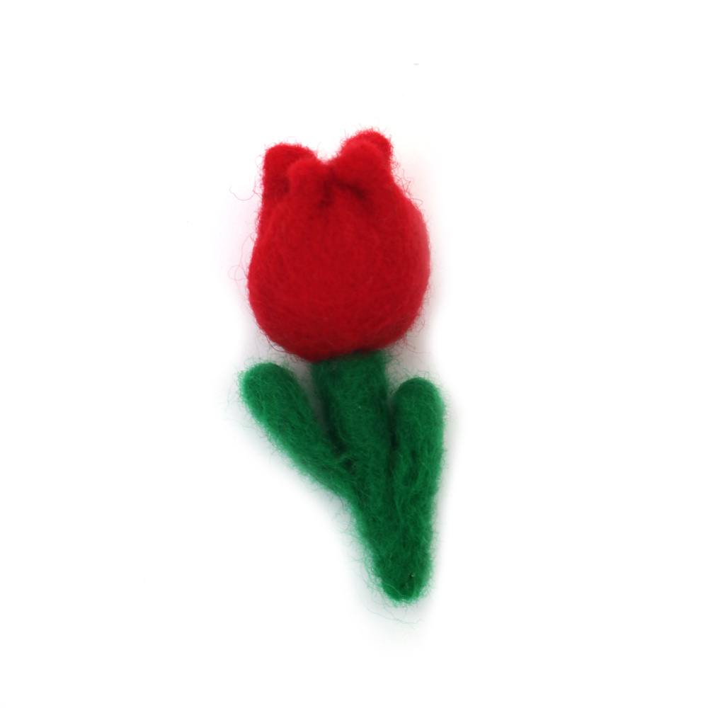 Handmade Tulip from Wool Felt 70x30 mm