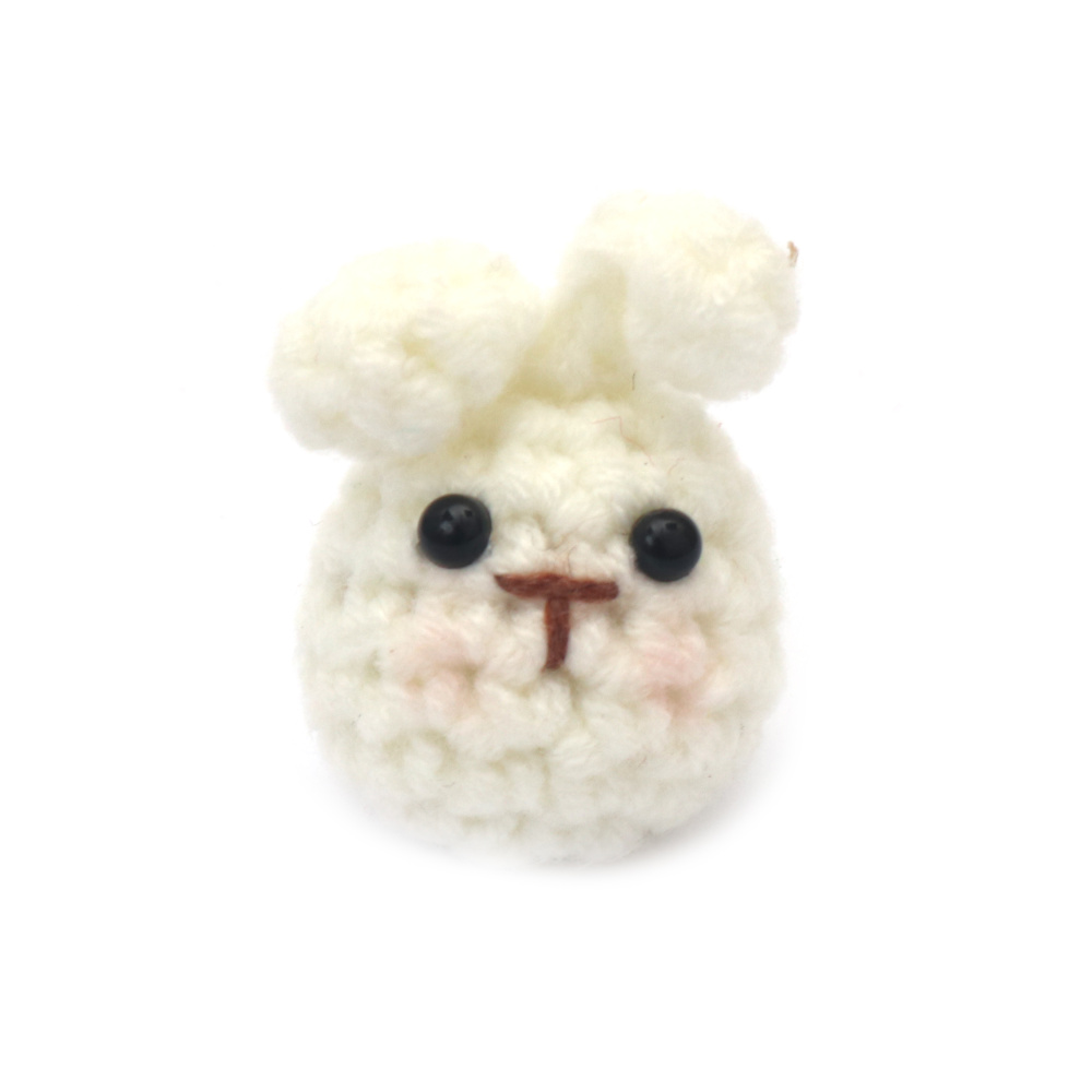 Woven Bunny Decoration 45x25 mm