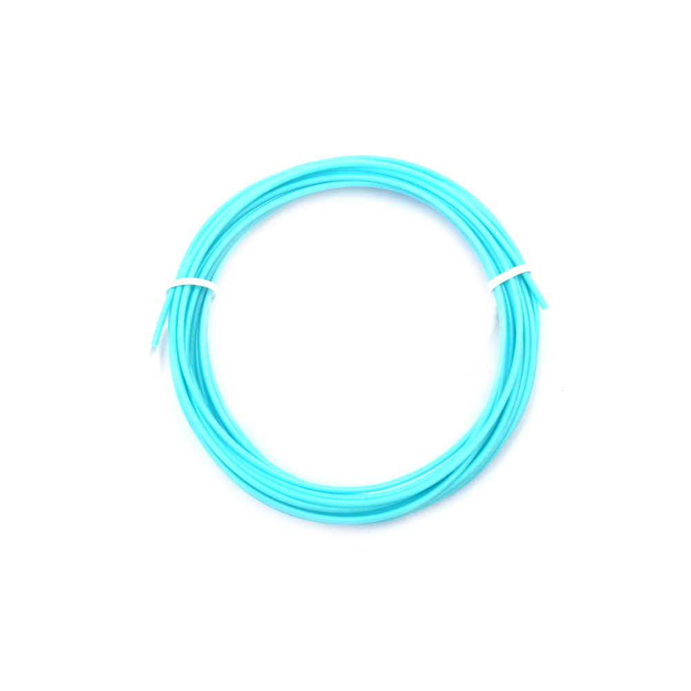 Filament PLA pentru stilou 3D 1,75 mm culoare albastra lumina -5 metri