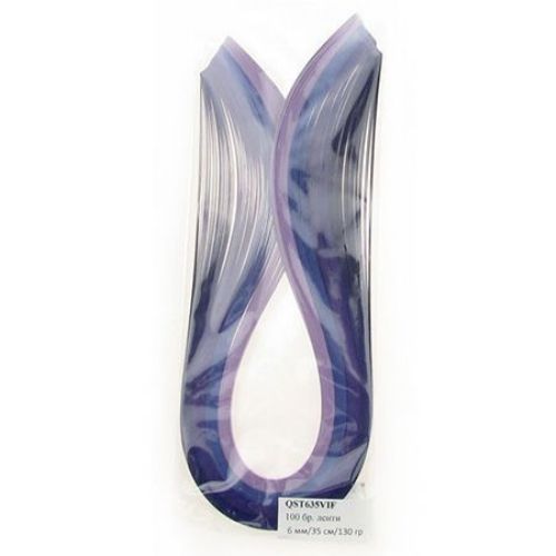 Quilling strips (130g paper) 6mm / 35cm - 4 colors purple -100pcs