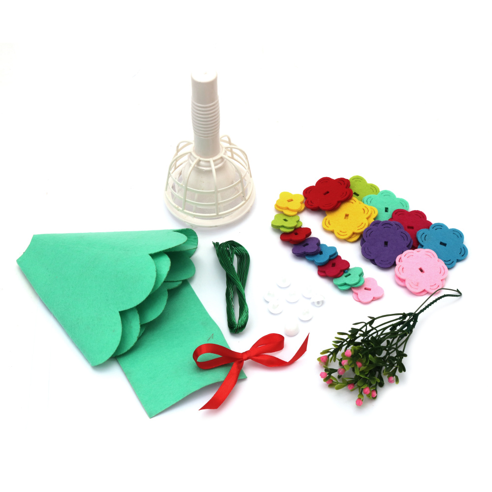 Creative Kit for Making a Flower Bouquet - 88x160x86 mm