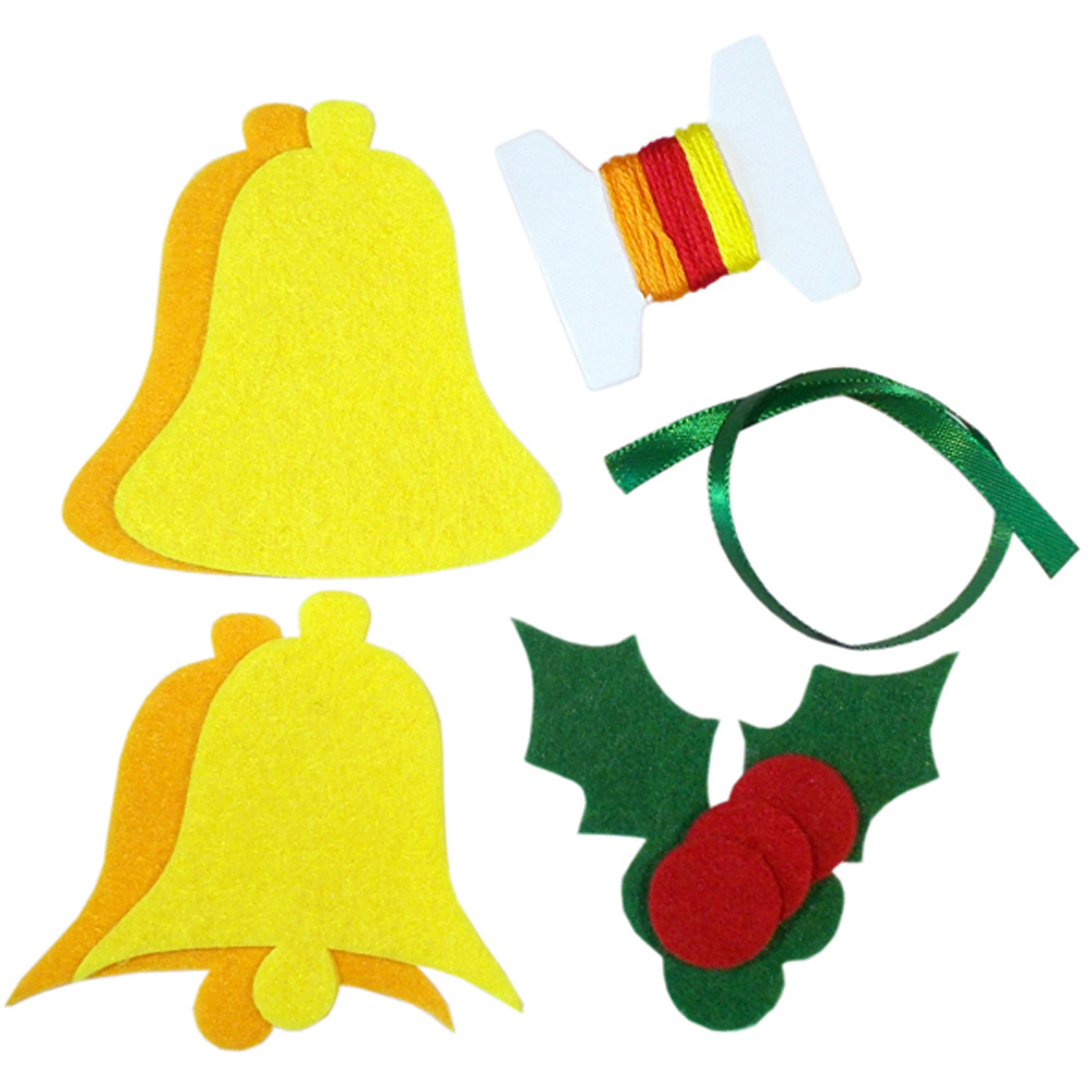 DIY Christmas bells Decoration 115x110 mm