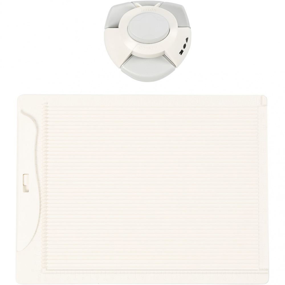 Set of Craft Board CREATIV for Creasing and Folding Envelopes, Includes: Corner Punch, Knife, Scoring Board 