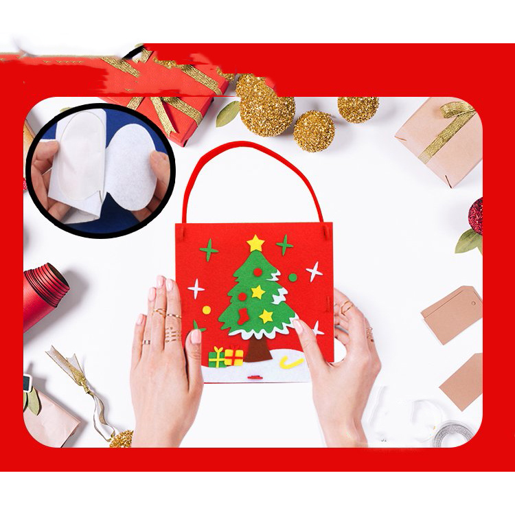 Cheerful DIY Christmas Felt Bag – Snowman Design for Creative Crafting