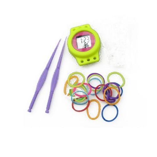 Loom Rubber Bands Kit with Round Watch, Mixed Colors