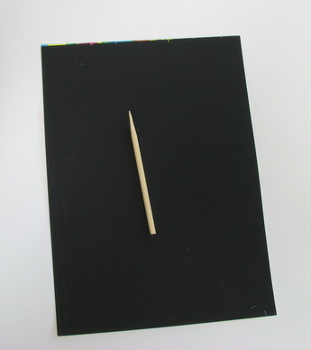 Magic Scratch Paper for Kids / 21x29 cm / Black - 5 sheets