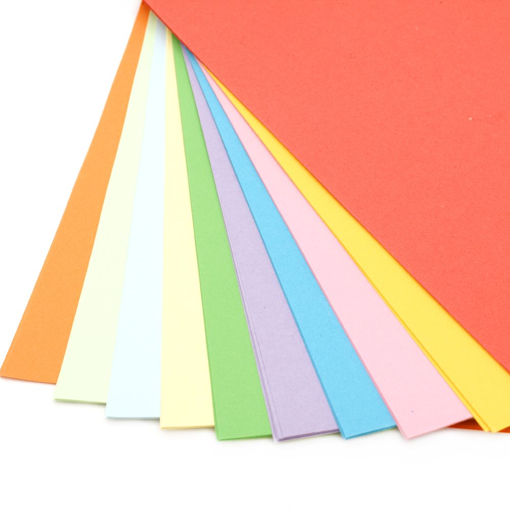 Colored paper A4 for decoration