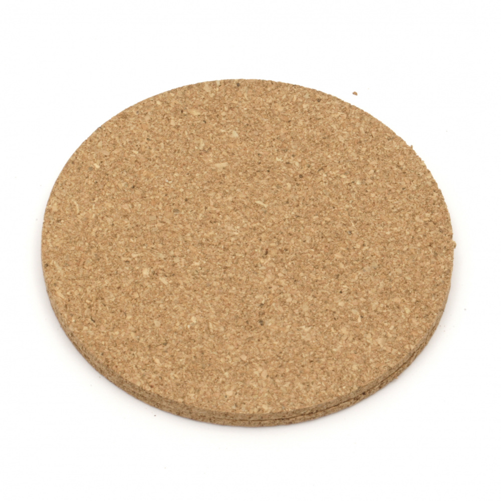 Set of cork pads round 95x3 mm -6 pieces