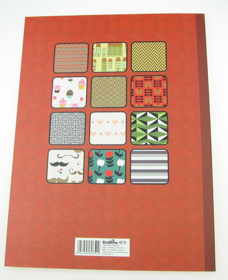 Design paper for scrapbooking book (22.5x30.4 cm) 24 designs x 1 sheet (46.5x31 cm)