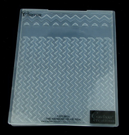 Μήτρα embossing folder 12,5x17,8 cm - chevron
