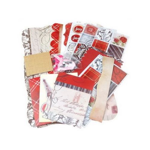 Scrapbooking Album Kit , Love, Colorful