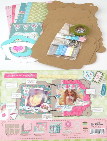 DIY Scrapbook Album Decoration with 6 pages Moment