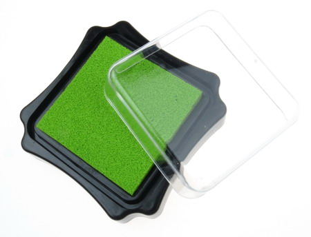 Pigment ink pad 6.2x2.1 cm color green light