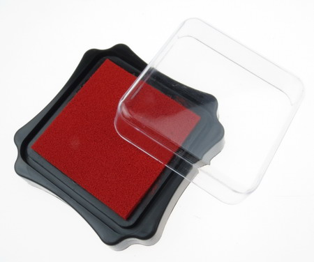 Pigment ink pad 6.2x2.1 cm color red