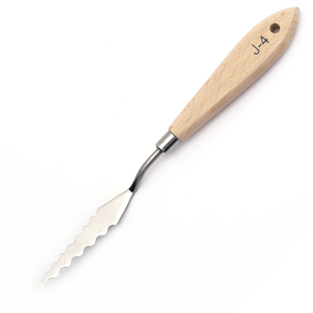Wavy embossing spatulas 21.5 cm