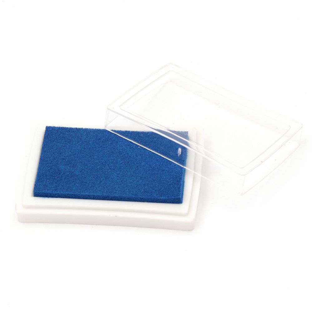 Тампон с пигментно мастило 6x3.8 см цвят син