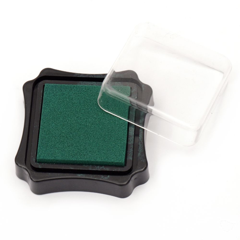 Pigment with pigment ink 6.2x2.1 cm color green dark