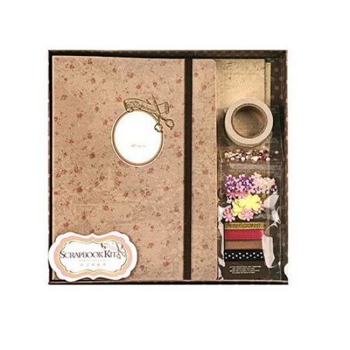 Decoration Materials and Album Kit, 15 Pages, 15.5x22 cm, 'Afternoon' Theme