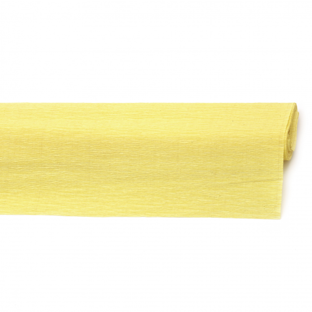 Crepe Paper Fold Light Yellow 50x230 cm 