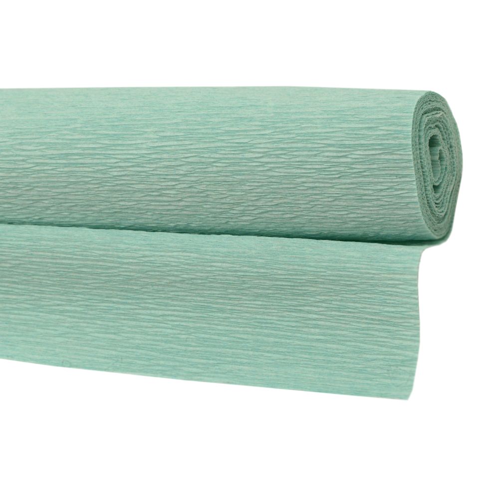 Crepe Paper Fold 50x230 cm color turquoise