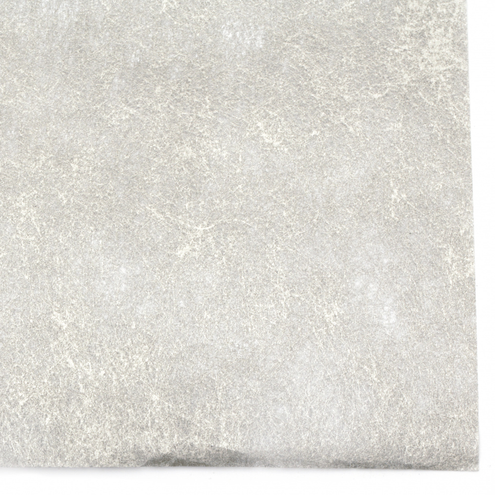 Текстилна хартия за опаковане физелин 60x60 см цвят сребро