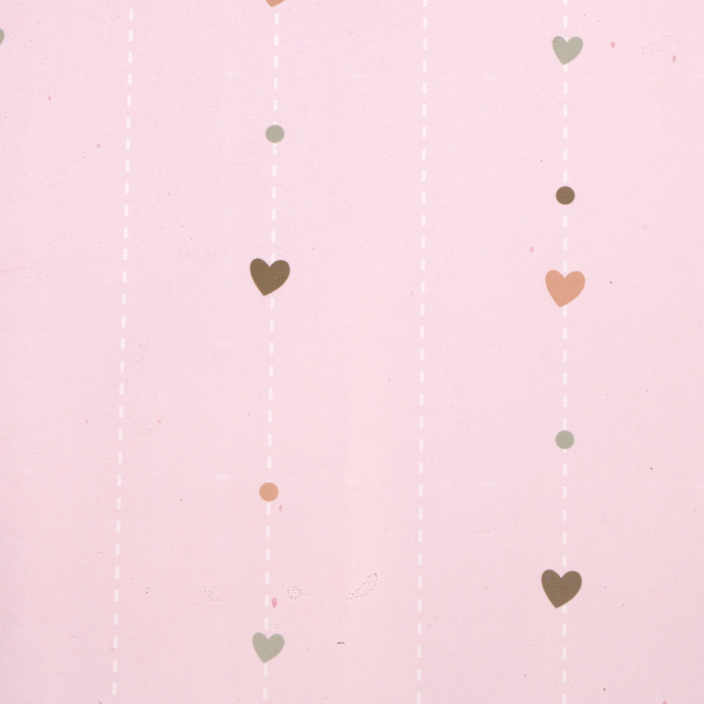 Wrapping Paper, 520x760 mm, Assorted with "LOVE" Inscriptions and Hearts